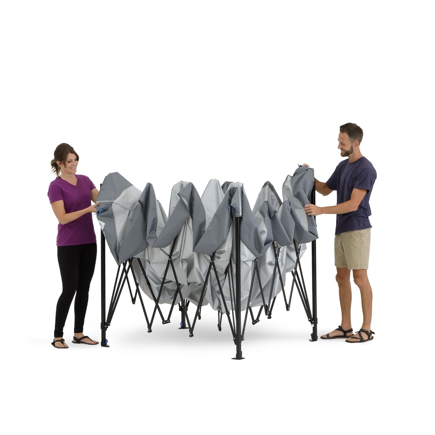 Ozark Trail 12 FT x 12 FT Straight Leg Canopy Top Accessory - Frame Not Included, GRAY