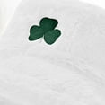 thumbnail image 6 of DJN New St. Patrick's Day Clover Print Plush Fisherman Hat Shamrock Fleece Beanie Fashion Soft Winter Hat White One Size, 6 of 9