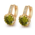 thumbnail image 1 of Pendientes de Fiesta onlyliua Aro de Circonitas y Flores Redondas 9 Mm Rellenos Oro Amarillo 18 Quilates, 1 of 4