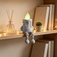 thumbnail image 5 of VORJELT Cute 3D Printed Shine-in-the-Dark Candle Figurine with Movable Joints Adjustable Desktop Ornament for Home Decor and Gifting Gray, 5 of 7
