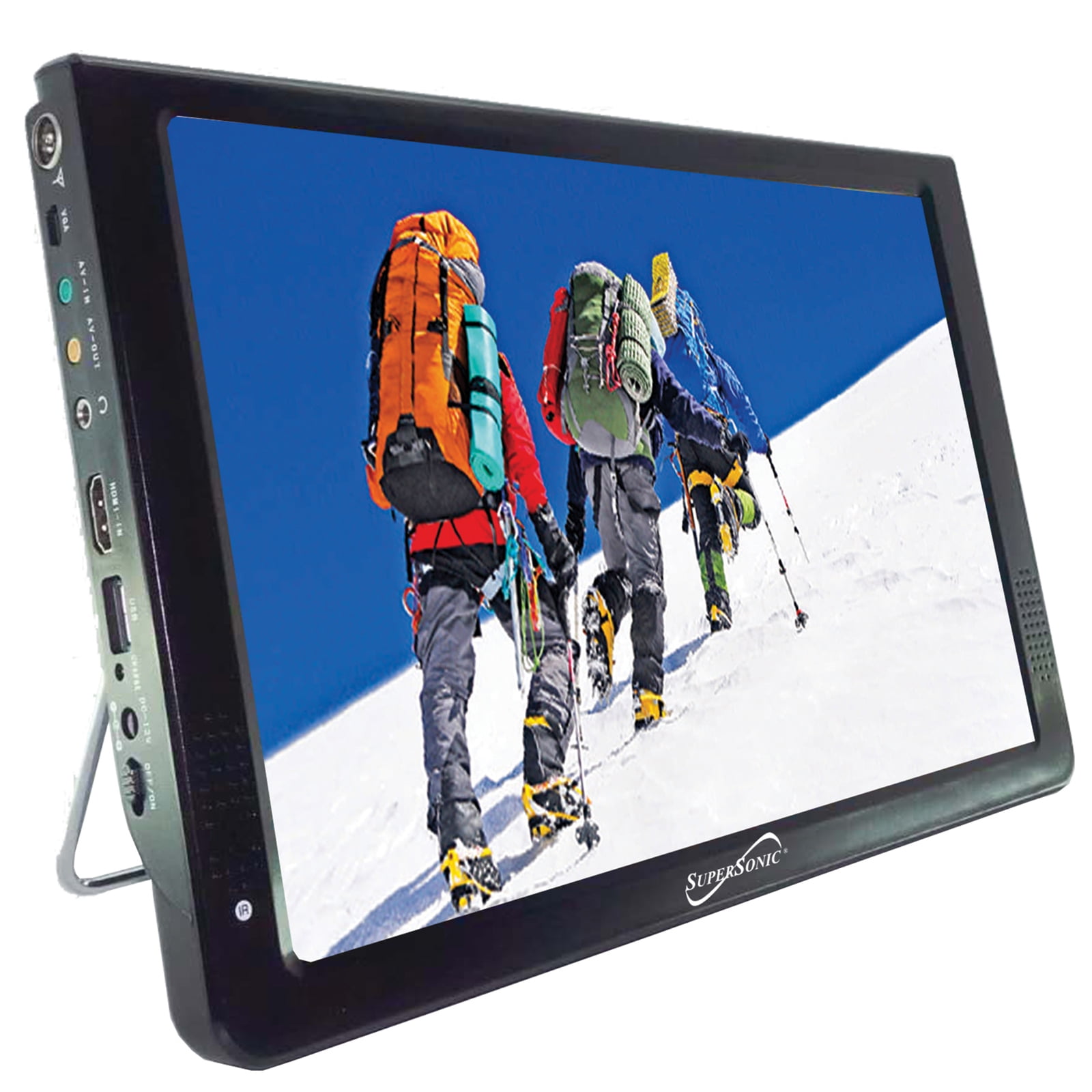 Supersonic 12" Portable Digital LED TV with USB & SD Inputs, 12 Volt AC
