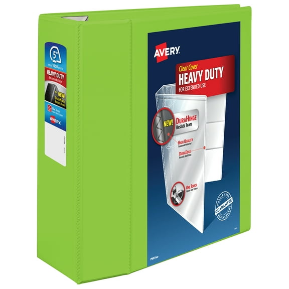 Avery Heavy-Duty View Chartreuse 5" Binder (79815)