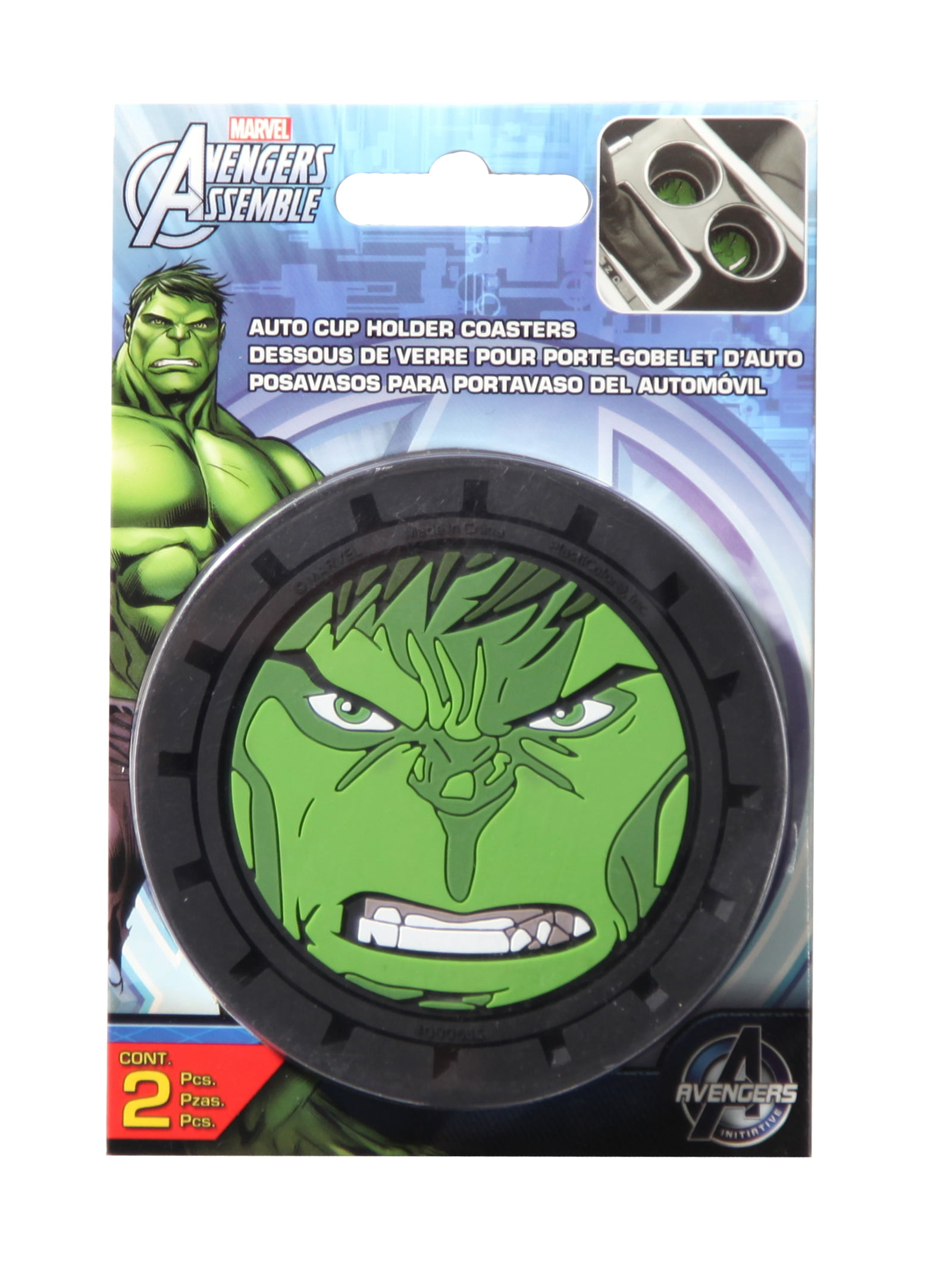 Hulk Marvel Auto Coasters 2-Pack