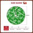 thumbnail image 2 of Xecao Bamboo Pattern Christmas Tree Skirt Round Xmas Tree Mat Base Cover for Holiday Home Decorations-36", 2 of 6