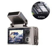 AUTO-VOX Aurora 1440P Front 1080P Dual Dash Cam with GPS, Car Dash Camera Front and Rear with IR Night Vision, 24 Hours Parking Mode,Loop Recording