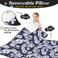 thumbnail image 3 of Pioneer Flower Floral Print Pattern Toddler Nap Mat for Teens Preschool Daycare, Teens Sleeping Mat Bag, Toddler Sleeping Bag with Pillow, 3 of 6
