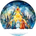 thumbnail image 3 of Ganfancp Adornos Navideños Redondos de Acrílico Placas de Bautizo Del Bosque Decoraciones Navideñas de Pared Ofertas Del Día 1* Amuleto, 3 of 4