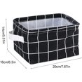 thumbnail image 2 of Cesta de almacenamiento plegable con diseño de patrón de jardín, tela duradera de algodón y lino, revestimiento impermeable que protege contra la humedad, 2 of 7