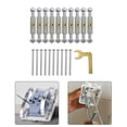 thumbnail image 4 of Kit de Varilla de Soporte de Tornillos de Casete de 21 Piezas, Reparador de Accesorios Eléctricos Llave Resistente a La Oxidación para Enchu - 86 86 Blanco Colco Kits de varillas de soporte de tornillos, 4 of 8