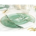thumbnail image 5 of PLASTICPRO 128-piece Green Hammered Plastic Plates Combo Set Disposable Elegant Plates for Party, 7'' & 10'', 5 of 5