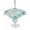 Teal Green, variant on Outdoor Tablecloth with Umbrella Hole for Patio/Picnic/Party, Teal Red Coastal Waterproof Table Cloth Rectangle Table Cover Washable, Beach Nautical Sea Turtle Coral Starfish Vintage (60"x 84")