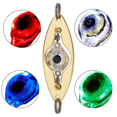 LED Fishing Lures Fishing Spoons Underwater Flasher Saltwater Trolling Deep Drop Fishing Light LED Lighted Bait Flasher