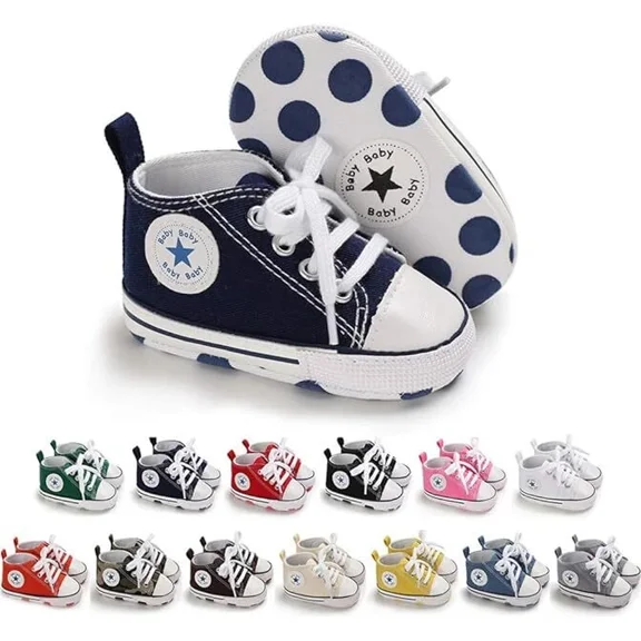 Baby Infant Classic Canvas Baby Shoes Boy/ Girl Soft Sole