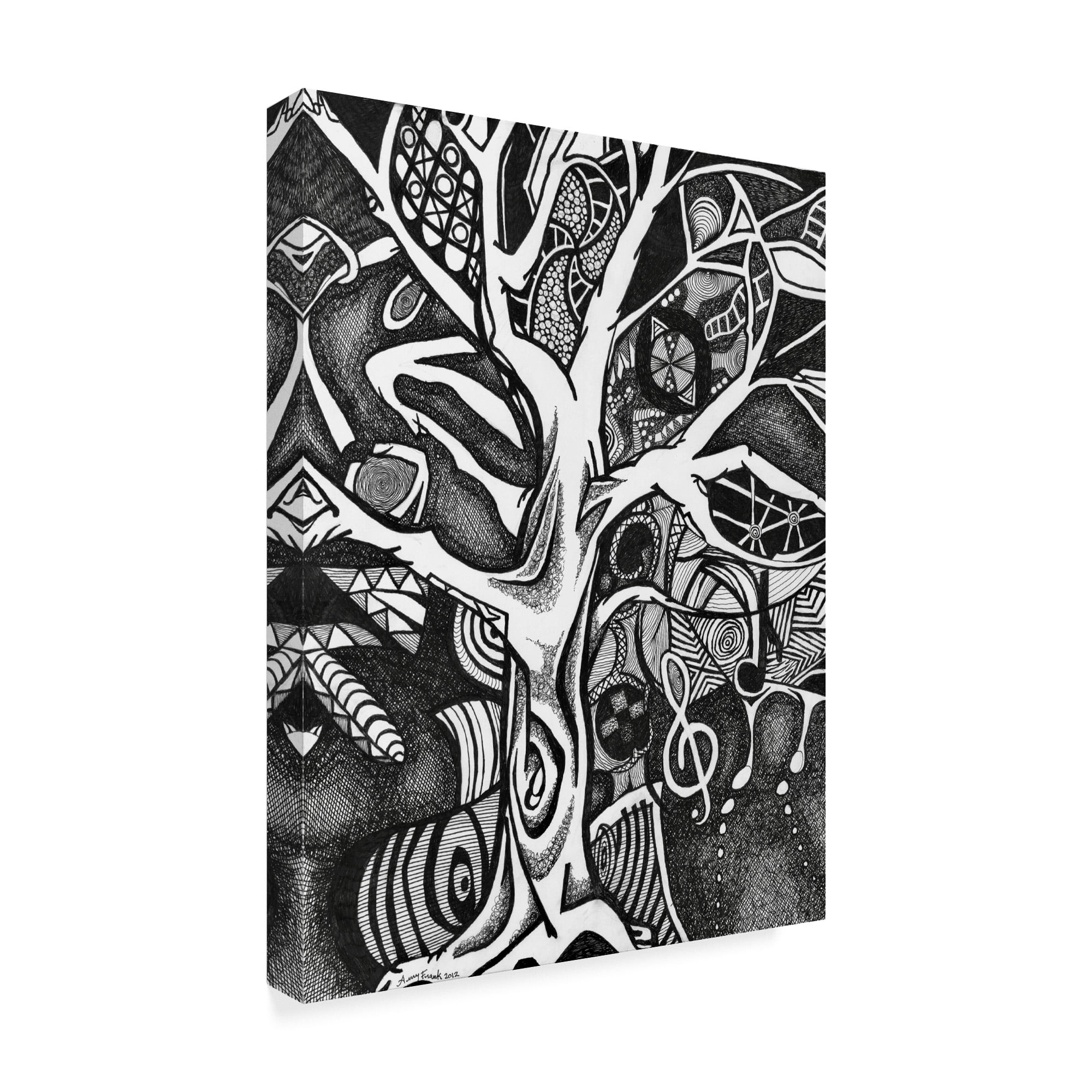 Trademark Fine Art 'The Tree of Music' Canvas Art by Amy Frank