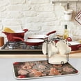 thumbnail image 5 of GZHJMY Board Cookies Gingerbread Christmas Tree 16" x 18" Absorbent Dish Drying Mat Microfiber Kitchen Countertop Table Protector Multi-Purpose Counter Rack Sink Drainer Pad, 5 of 6