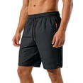 thumbnail image 2 of EOYWHK Gym Shorts with Pockets Elastic Waist Workout Shorts for Men Soft Lightweight Breathable Comfort Athletic Shorts for Men Black, Size XL, 2 of 8