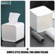 thumbnail image 4 of 2 piezas de caja de pañuelos de baño, funda de plástico cuadrada simple, soporte para cubos de pañuelos, estuche de almacenamiento, 4 of 6