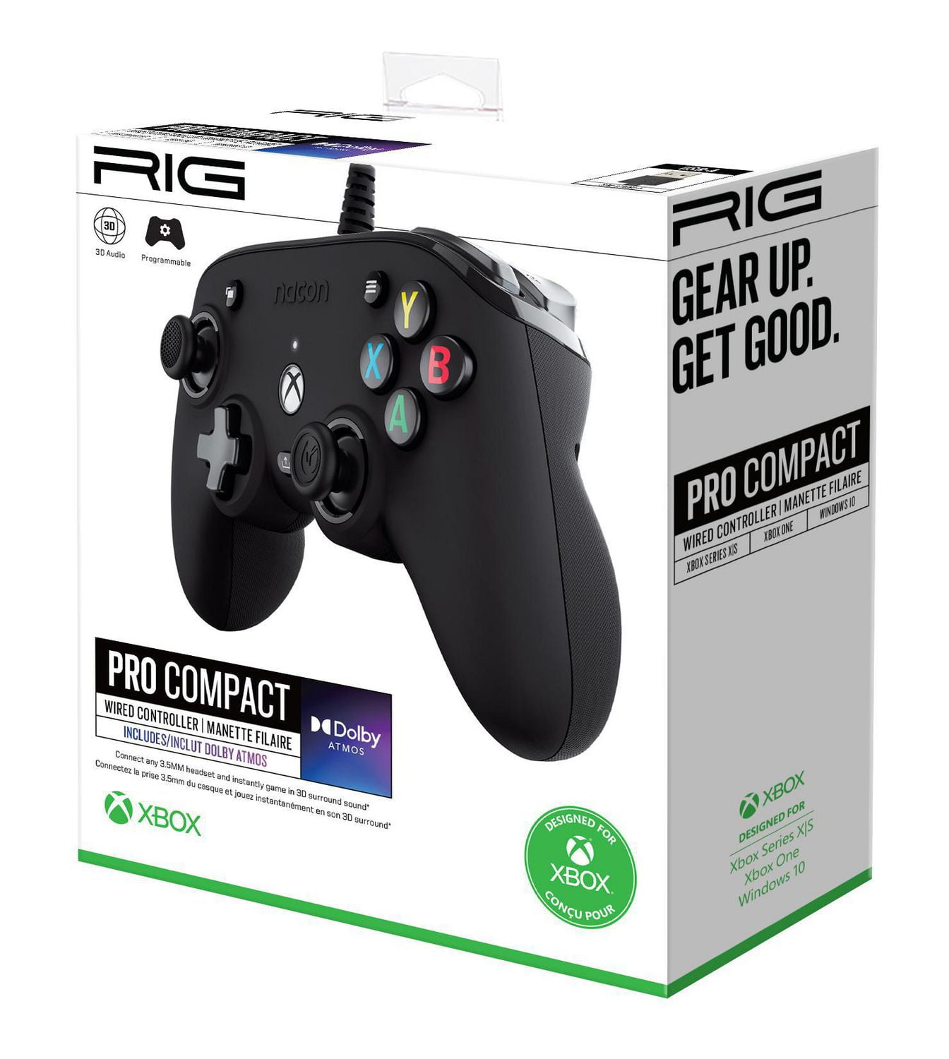 Manette RIG Nacon PRO Compact pour Xbox Series X|S et Xbox One