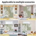 thumbnail image 6 of Coral Sage Green Kitchen Curtains 63 Inch Length, Coastal White Ocean Marine Nautical Beach Grommet Top Bedroom Living Room Curtains, Light Filtering Cafe Curtain Drapes 2 Panels Set 84''x63'', 6 of 9