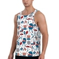 thumbnail image 2 of Fuzoiu Fourth Of July Party Print Men's Workout Tank Tops,Sleeveless Gym Shirt Quick Dry,Fitness Bodybuilding T-Shirt,Muscle Athletic Workout Tee-Small, 2 of 7