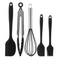 thumbnail image 2 of de 5 s de silicona, s de silicona sin BPA resistentes al calor, s raspadoras pequeñas profesionales para utensilios de Negro perfecl Cocina con espátula, 2 of 7