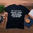 thumbnail image 4 of TotallyTorn My Life Is A Romantic Comedy Minus The Romance And Just Me Laughing At My Own Jokes Novelty Sarcastic Funny Mens Graphic T Shirts, 4 of 5