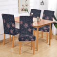 thumbnail image 2 of Yayeee 2 Pack Dining Chair Covers Stretch Parson Chairs Slipcovers Seat Protector, Red and White Fireworks Pattern, 2 of 6