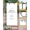 thumbnail image 4 of Wedding Welcome Sign Stand, Welcome to our Wedding Sign Holder, Easel Stand for Sign Poster With Design Bundle & Ground Stakes & Leather Sign Hanging Straps, Linen Sign Stand for Wedding Decor, 4 of 6