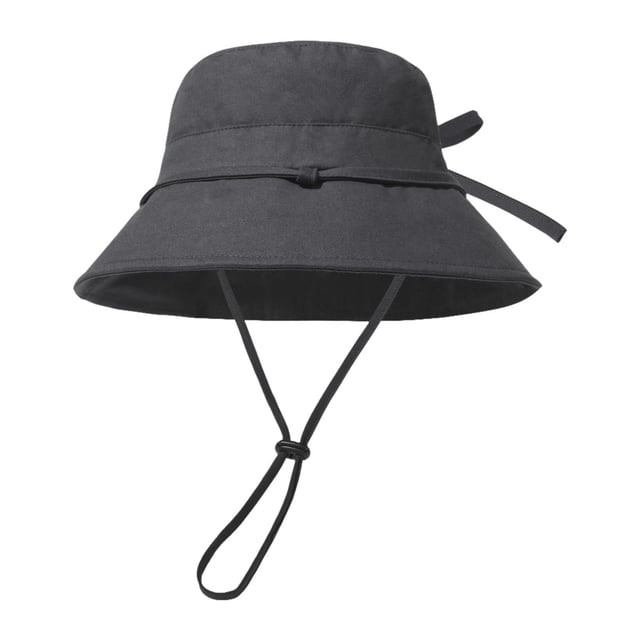 Sombrero de pescador de ala ancha para el sol, ideal para actividades al aire libre, viajes diarios y mochileros. Negro