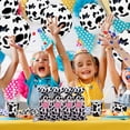thumbnail image 4 of LLK 50 bolsas de celofán de vaca, bolsas de dulces para baby shower, bolsas de regalo, bolsas de golosinas, bolsas de golosinas de vaca con 50 lazos giratorios para cumpleaños, animales de granja, sum, 4 of 5