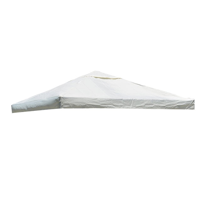 Housse de Gazebo Extérieure Imperméable, Housse de Toit de Gazebo Escamotable, Toile de Remplacement pour Cour, Jardin, Cour Arrière