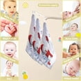 thumbnail image 2 of Coolnut Christmas Cute Snowman Baby Muslin Washcloths Face Towel, Winter Snowy Landscape Burp Cloths Cotton Wipes 5 PCS Infant Wash Cloth for Newborn Boys Girls 12x12 inches, 2 of 6