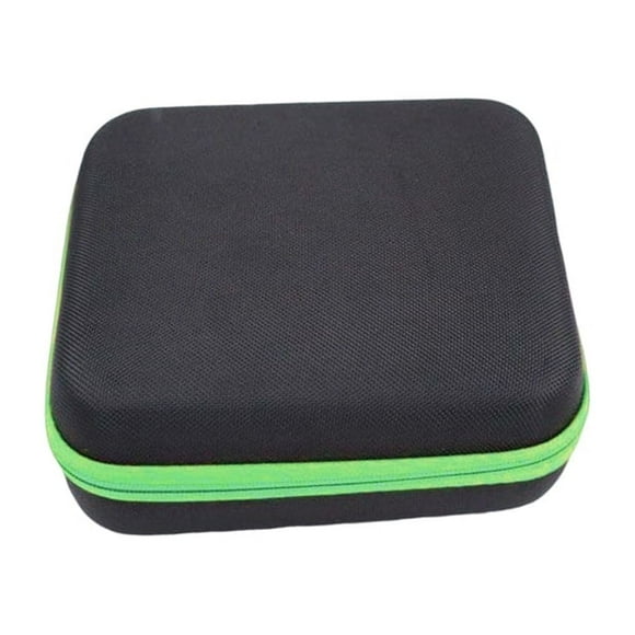 Wosthever Estuche de perfume de aceite esencial Botellas Ranuras de aromaterapia 30 Soporte portátil Caja de uñas Organizador de esmalte Almacenamiento y organización del hogar Verde