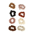 thumbnail image 3 of Goody Ouchless Ribbed Hair Scrunchies - Assorted Neutral Colors - 8 Ct, 3 of 4