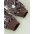 thumbnail image 4 of 2Pcs Toddler Baby Boy Western Clothes 6M 12M 18M 24M 3Y  Long Sleeve Pullover Sweatshirt Tops+Jogger Pants Fall Winter Outfits, 4 of 10