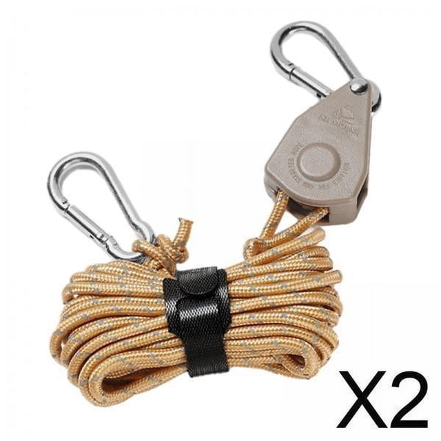 Cuerda de viento para tienda,Colgador de trinquete Colgador de cuerda Cuerda para tienda de jardinería,Líneas tensoras para exteriores Cordones para tienda Cordón suelto,Cuerda de viento