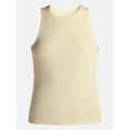 thumbnail image 5 of No Boundaries Ribbed High Neck Tank Top, Women's XXS-XXL, 5 of 5