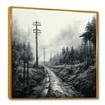 thumbnail image 2 of Designart "Analytic Drawing Of Electrical Power Lines I" Power Lines Floater Framed Canvas Prints, 2 of 5