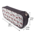 thumbnail image 3 of Picia Monkey Pattern Large Capacity PU Leather Pencil Case Organizer Pen Marker Holder Double Zipper Storage Bag Big Pencil Pouch for College Office, 3 of 6