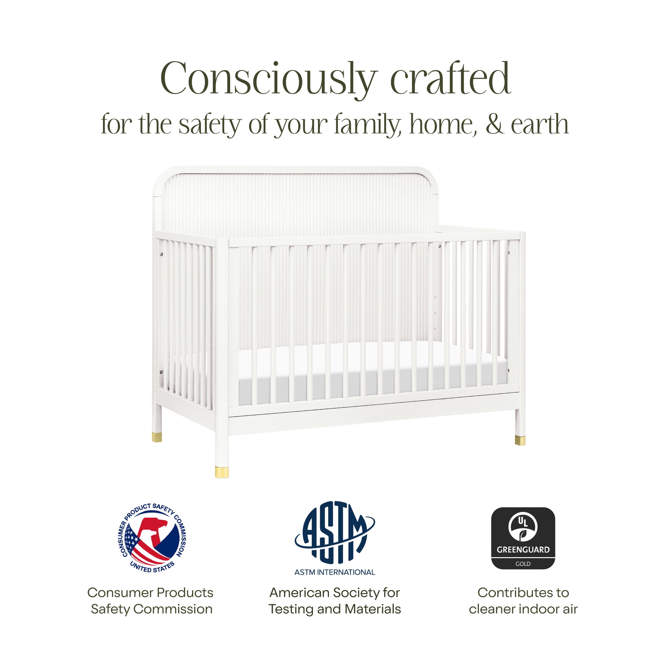 Namesake Brimsley Tambour 4-in-1 Convertible Crib