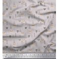 thumbnail image 1 of Soimoi Poly Georgette Fabric Artistic Tree,Reindeer & Fox Face Kids Print Fabric by The Yard 52 Inch Wide, 1 of 3