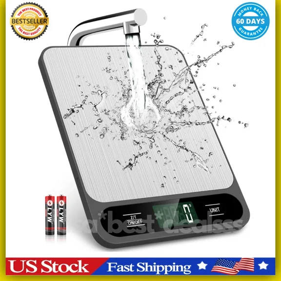 Food Scale, 10Kg/22Lb Digital Kitchen Scale Weight Grams And Ounces For Baking