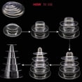 thumbnail image 4 of 6 Tiers Round Macaron Tower Stand Cake Stand Cake Display Rack For Wedding Birthday Decor, 4 of 5