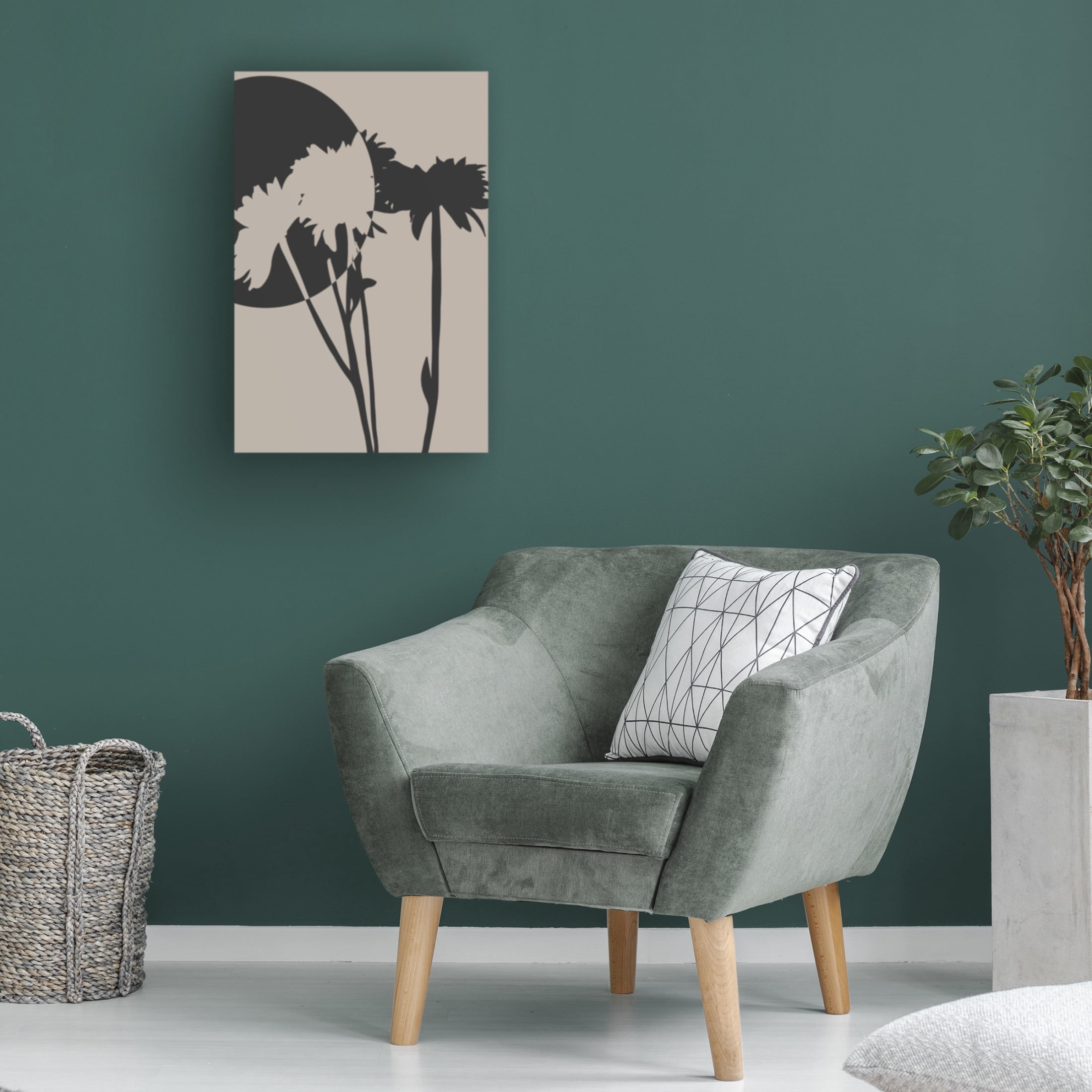 Trademark Fine Art Eda Unsoy  Abstract Flower 01 Canvas Wall Art