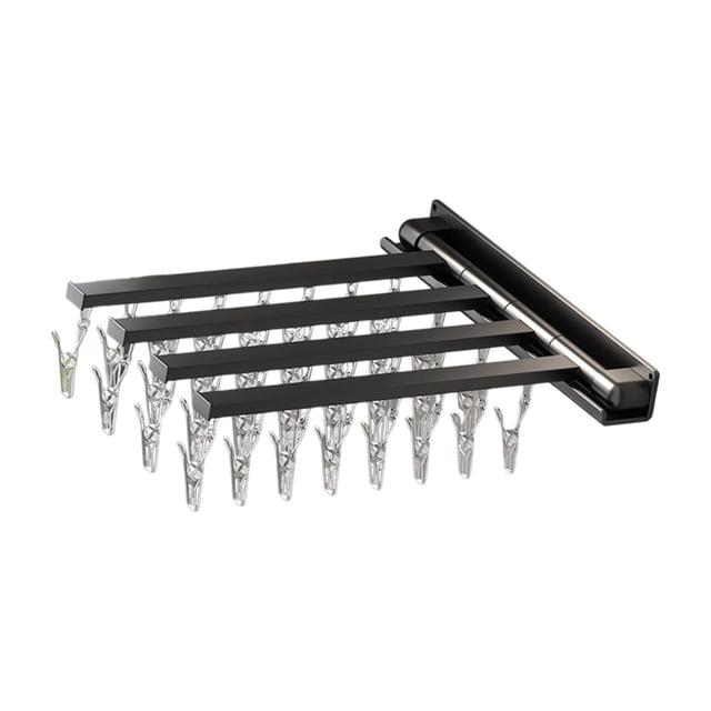 Cintre de Séchage de Chaussette Rack Multifonctions Organisation de Séchage Pliable style C
