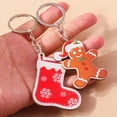 thumbnail image 3 of LLavero de madera de dibujos animados para mujeres y niñas, lindo llavero Kawaii, ciervo, árbol, Papá Noel, muñeco de nieve, joyería de navidad, regalos de Año Nuevo, 3 of 4