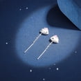 thumbnail image 3 of Small Rabbit Tassel Ear Line Contracted Fashion And Personality Sweet Earrings Girl Earrings For Women Dangle Pearl Earrings Acrylic Heart Earrings Chain Earring Heart Statement Earrings Post Earrings, 3 of 3