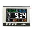 thumbnail image 1 of Yeacher Digital Multifunctional Clock & Thermo-Hygrometer Thermometer & Hygrometer RF Clock Large Color Display with Backlight with Perpetual Calendar Moon Phase Alarm and Snooze Indoor&Outdoor Temp, 1 of 8