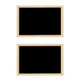 thumbnail image 1 of 2X Pizarra de Doble Cara de Madera de Madera Pizarra Pequeña Tablero de Mensajes de Escritura Decoración del Hogar de Bricolaje, 1 of 5