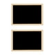 thumbnail image 1 of 2X Pizarra de Doble Cara de Madera de Madera Pizarra Pequeña Tablero de Mensajes de Escritura Decoración del Hogar de Bricolaje, 1 of 5